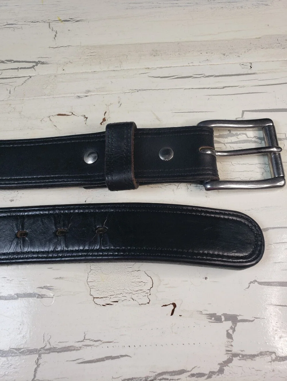 Hank's Belts 'The Montana Bison' Double Layer Function Wear/ All Wear  Belt - 46